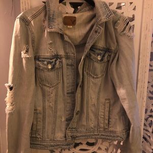 Distressed Denim Jacket